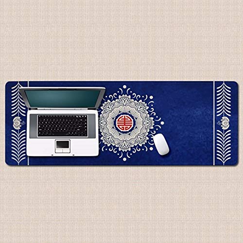 Tapis de souris bleu géant pour éviter les douleurs de bureau