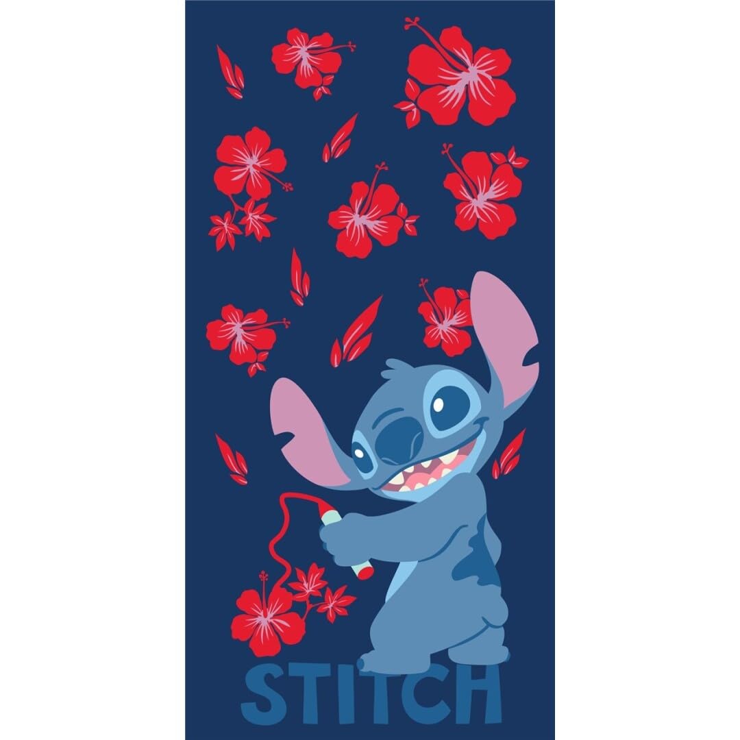 Drap de plage Stitch Disney idéal pour vos sorties à la mer en grand format