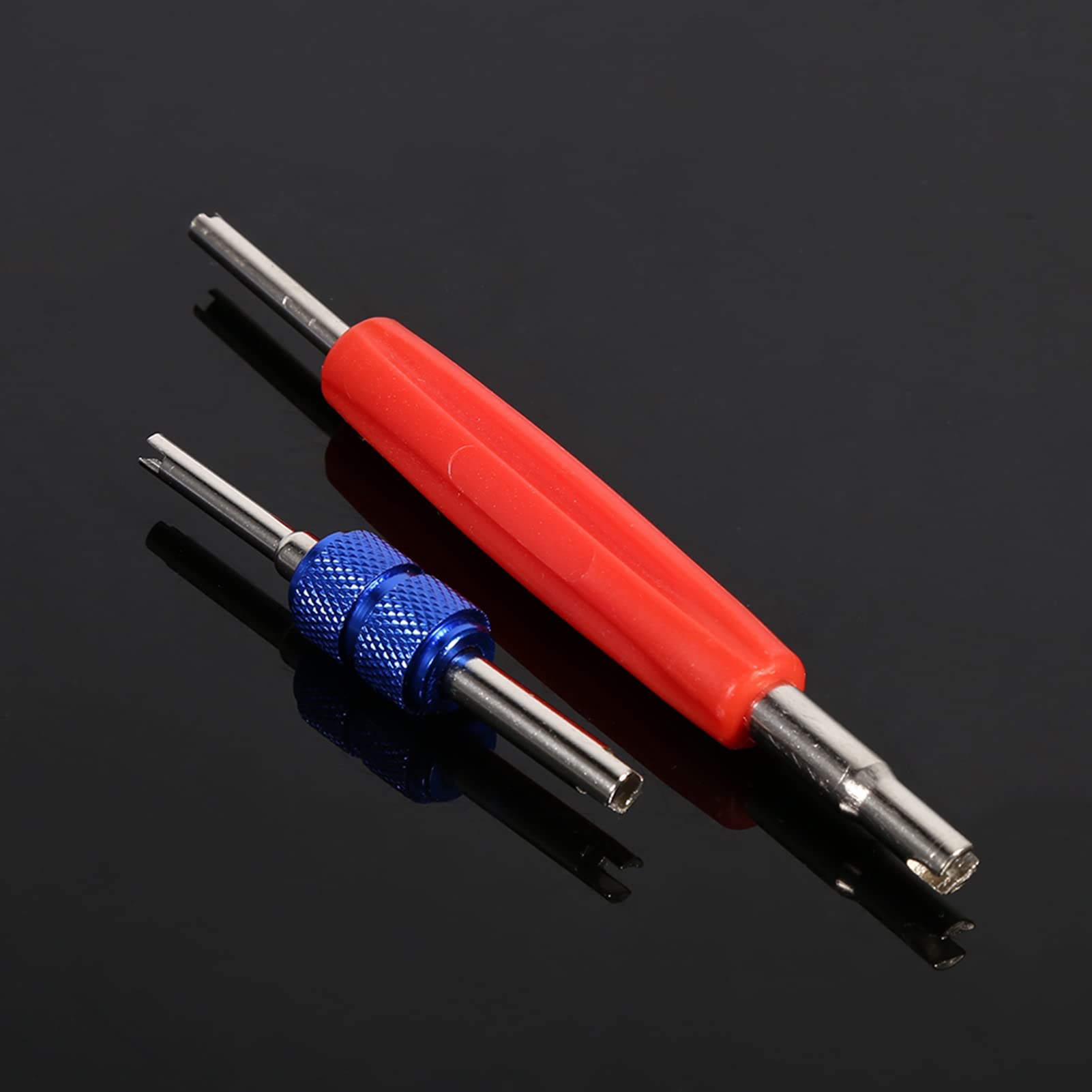 Kit di Strumenti per Nucleo valvola Pneumatico, assortimento di 102 Pezzi A/C R134a/R12 Kit di Attrezzi per Stelo valvola Pneumatico per refrigerazione per Auto da Bicicletta