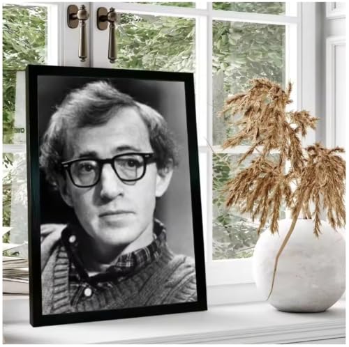 Poster de Woody Allen con retrato fotografico de alta resolucion