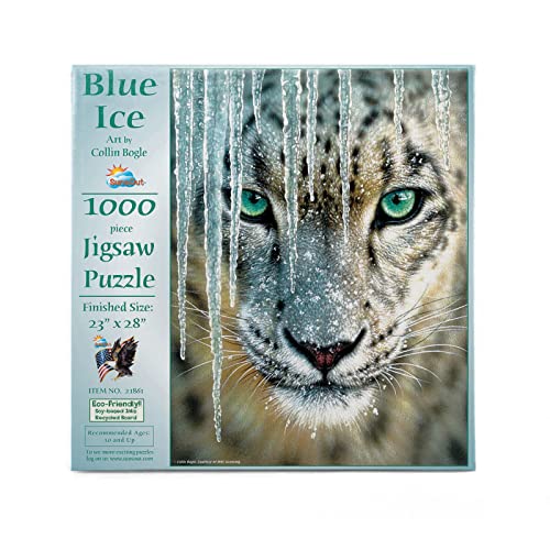 SUNSOUT INC - Blue Ice - 1000 pc Jigsaw Puzzle by Artist: Collin Bogle - Finished Size 23