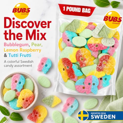 Bubs Sour Candy Mix, 1 lb Swedish Gummies - image 3