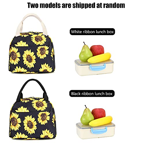 Mochila escolar para meninas Mochila escolar fofa para laptop de 15 polegadas, Girassol, 3 peças - Preto, Medium, Conjunto de mochila 3 51Eucs8Bd-L