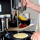 Stainless Steel Pancake Batter Dispenser Bundle with Measuring Label: For Baking Cupcakes, Waffles, Crepes, Muffins, Cake or any Battery mix with 6 Pack of Silicone Mold & Spatula 4 Cups by Utilwise #3