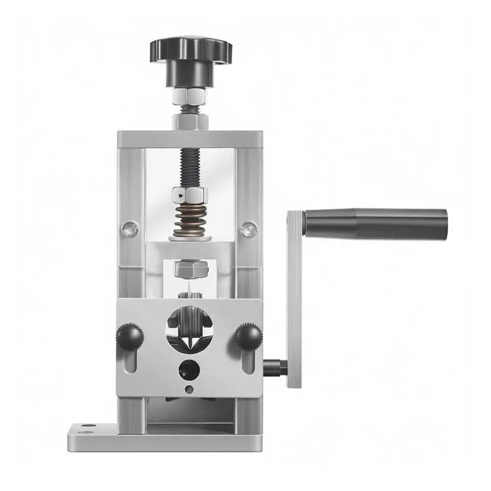 Wire Stripper, Manual Wire Stripping Machine, 0.06-1in, Copper Stripper with Hand Crank or Drill Powered