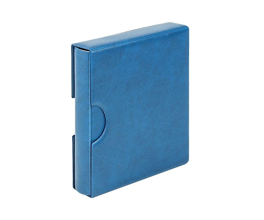 LINDNER Das Original Set: Karat-Münzalbum Classic mit Schutzkassette mit Griffmulden, blau