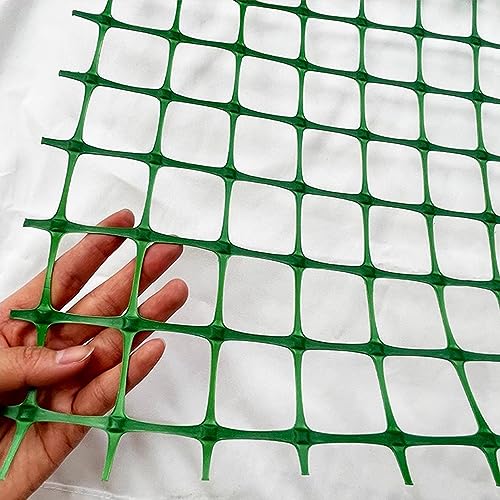 金網 フェンス メッシュ 緑のプライバシーの塀スクリーンのプラスチック網の網の生地カバー、 ウサギ ヤギ 鹿のための再使用可能な動物の障壁、 ガーデンフェンス 一時的なフェンス 防獣 屋外 柵 庭 産業 用 (Size : 1.2x50m/3.94x164