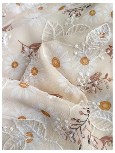 SOLY HUX Women's Floral Maxi Skirt Boho Embroidered Low Rise Flowy Vacation Skirts4