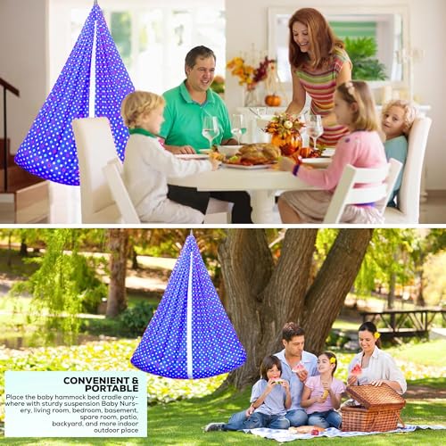Image of Vparents Sleeping Essentials Set Mosquito Net & Spring (Blue) | Window Hanger not Included,Tot | Toddler