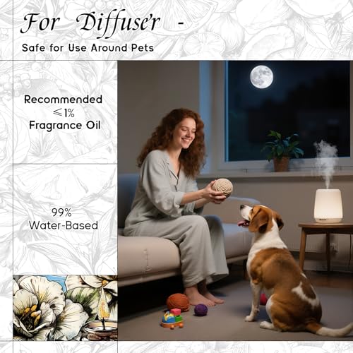 Image of HIQILI Gardenia Fragrance Oil, DIY Women Perfume & Body Spray - 5.07 Fl Oz | Add to Essential Oil Diffuser, DIY Candle & Soap, Long-Lasting Floral Scent, Pet Safe, Graduated Dropper Included