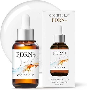 CICIBELLA Beauty Serum, 1.0 fl oz 30 ml, PDRN, 3 Ceramids, Vitamin C, Moisturizing, Transparent, Sensitive Skin, Dry Skin, Combination Skin