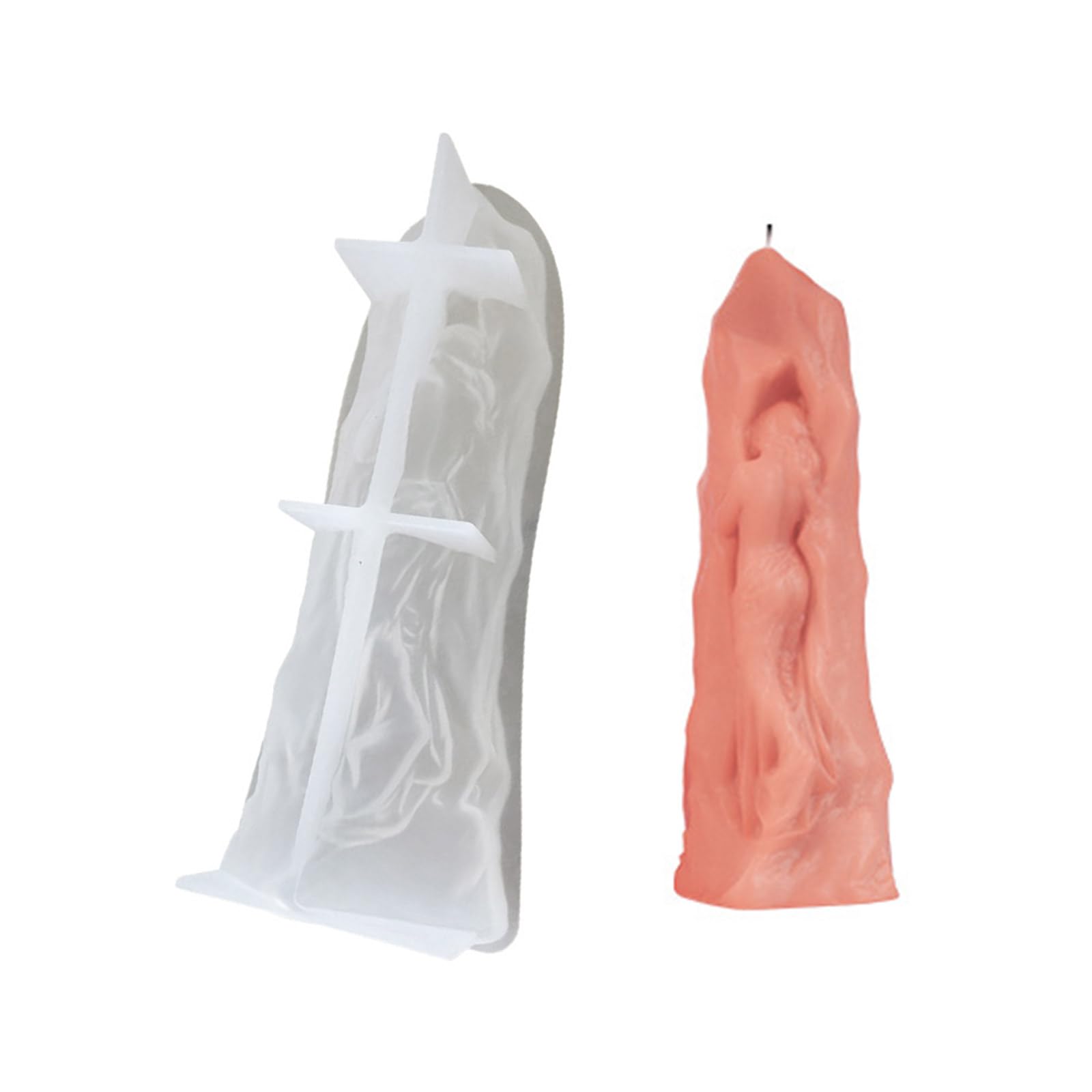 NEWFT Mother Statue Candle Mold Table Decoration Resin 3D Women Abstract Figurine Plaster Mould Decor Mothers Day