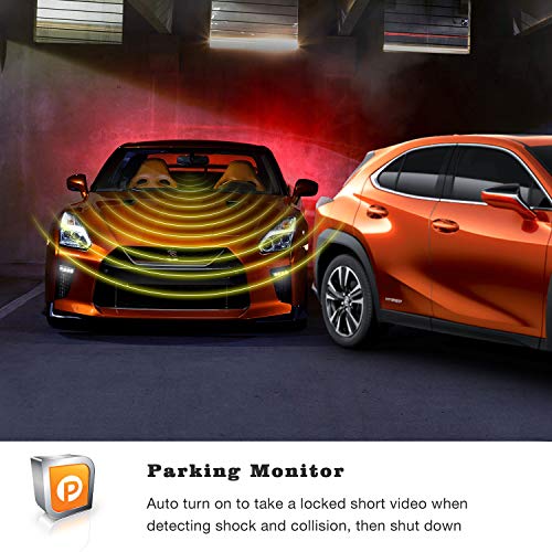 Product Image 7: TOGUARD Dual Dash Cam with IR Night Vision, FHD 1080P Front and 720P Inside Cabin Dual Lens Car Dash Camera with 1.5 inch LCD Display Parking Monitor Loop Recording G-Sensor for Car Truck Taxi Driver