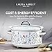 Laura Ashley Slow Cooker 6.8 Quart - Large Slow Cooker 6.8 qt for 8 to 10 People - Energy Efficient Slow Cookers with 3 Heat Settings - Dishwasher Safe Removeable Ceramic Crock & Tempered Glass Lid