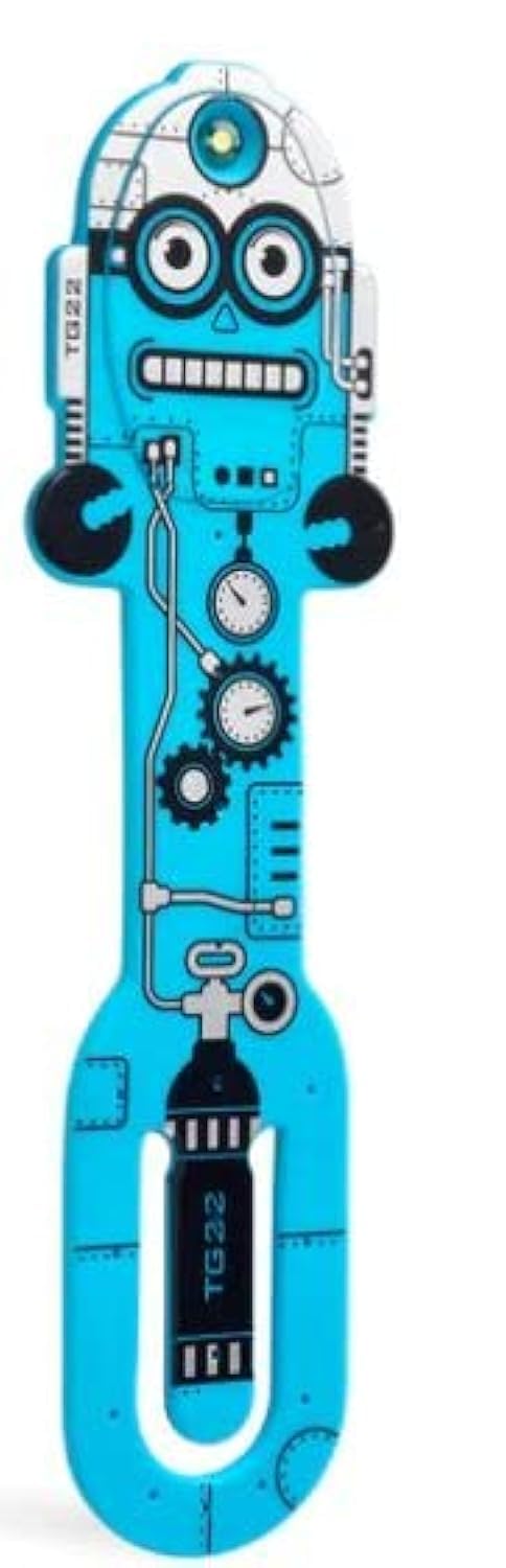 Linterna infantil Flexilight Robot Azul de lectura ajustable para niños 2