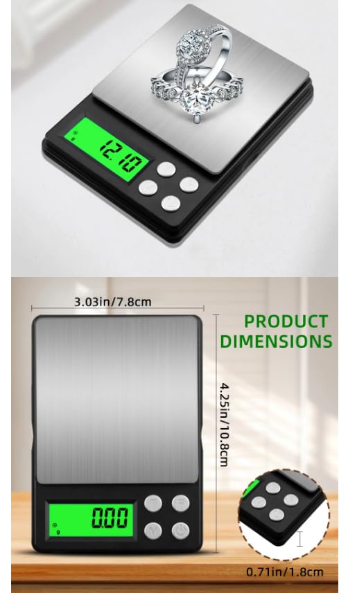 1000g/0.1 Digital JewelryScale Electronics Digital Pocket Scale