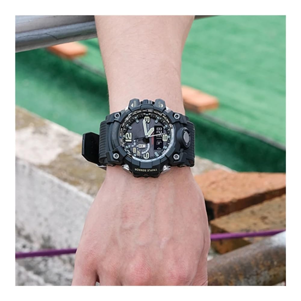 Męska klamra ze stali nierdzewnej z żywicy WatchBand pasuje do Casio g-shock GWG-1000