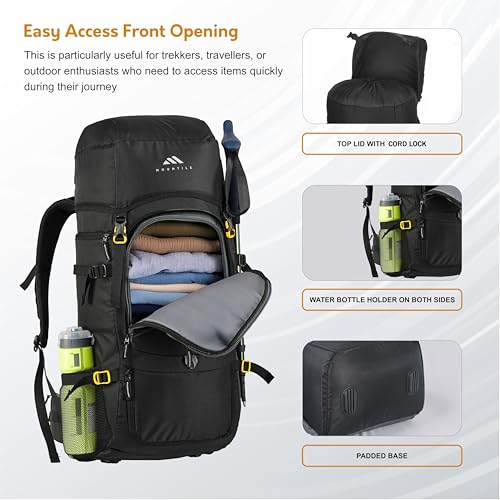 MOUNTILE ENDURO 55L Black Travel Backpack - Image 5