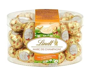 Lindt Schokolade Trüffel Eier | 450 g | Feinster Marc de Champagne-Trüffel in weißer Schokolade | Oster Schokolade | Schokoladengeschenk | Ostereier | Schokoeier