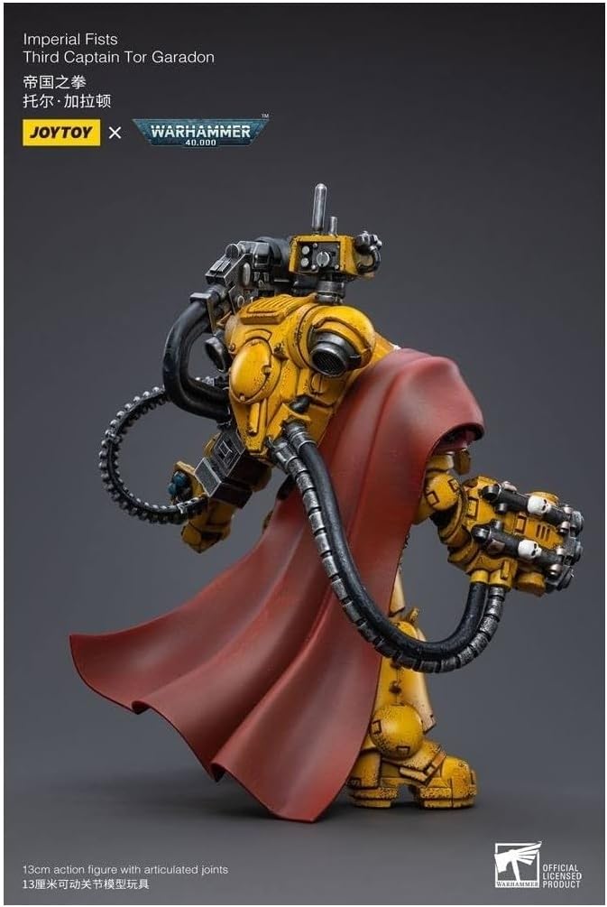 BLOOMAGE JOYTOY (Beijing) TECH Warhammer 40k: Imperial Fists Third Captain Tor Garadon 1:18 Scale Figure