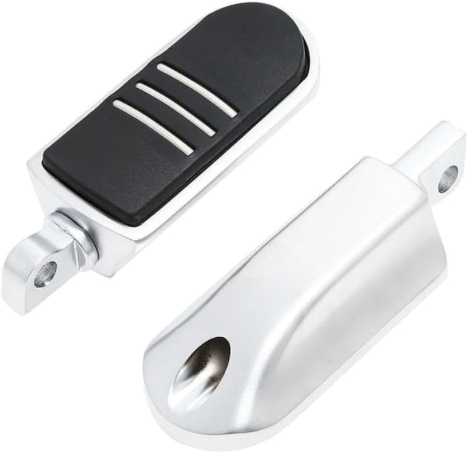 Pegr Foot Peg Footpegs for Honda,for Indian,for KYMCO,for Suzuki,for Triumph,for Victory,for Yamaha Road -(Satin Chrome) -(Aluminum)
