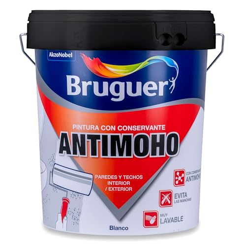 Bruguer Pintura con Conservante Antimoho Mate Blanco 4 L