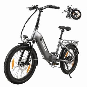 VAKOLE E-bike 50,8 cm, vouwfiets voor heren en dames, 250 W, opvouwbare e-fiets met 36 V 13 Ah accu, bereik tot 75 km, EU-conforme e-bike