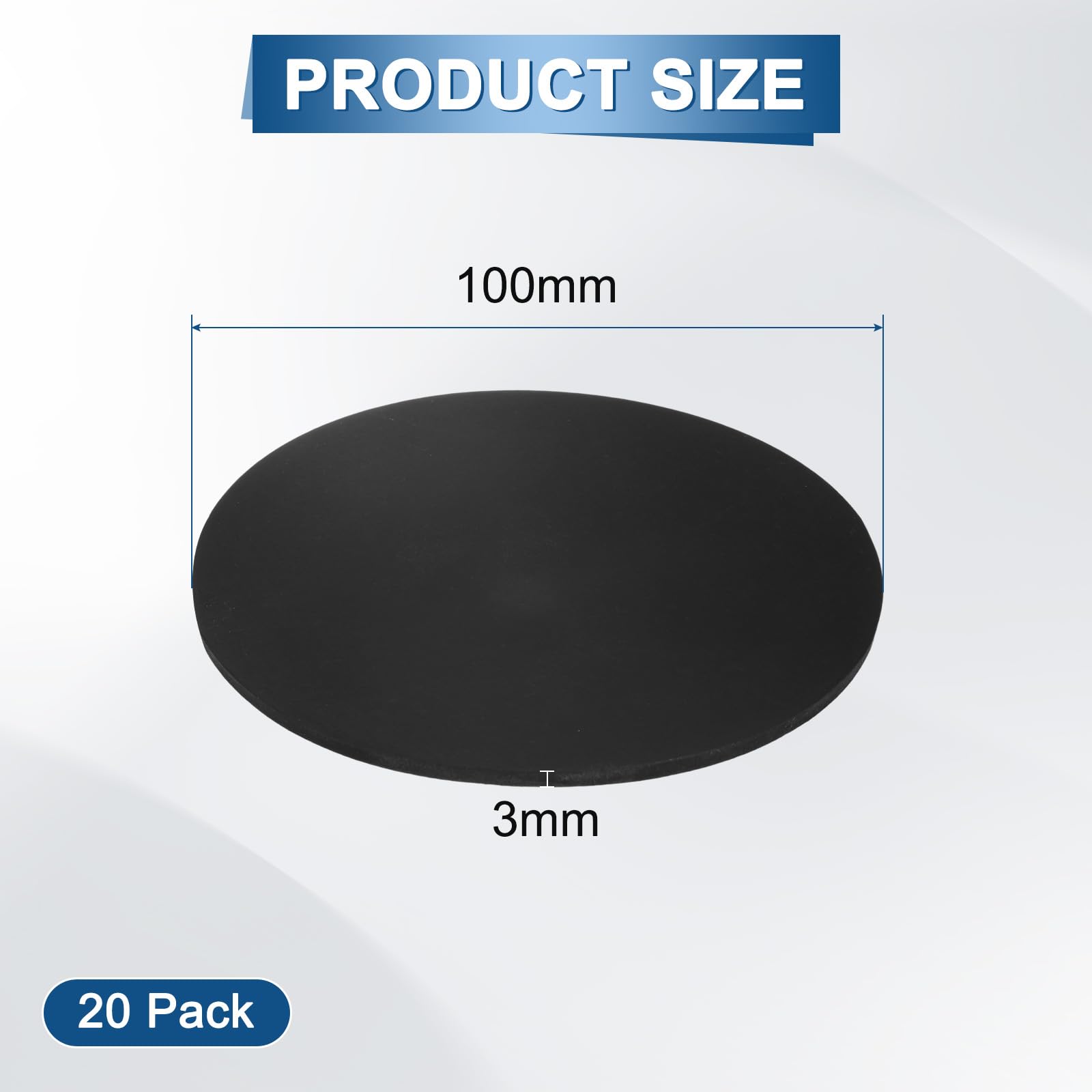 M METERXITY 20-Pack Rubber Solid Discs Washers - Image 3
