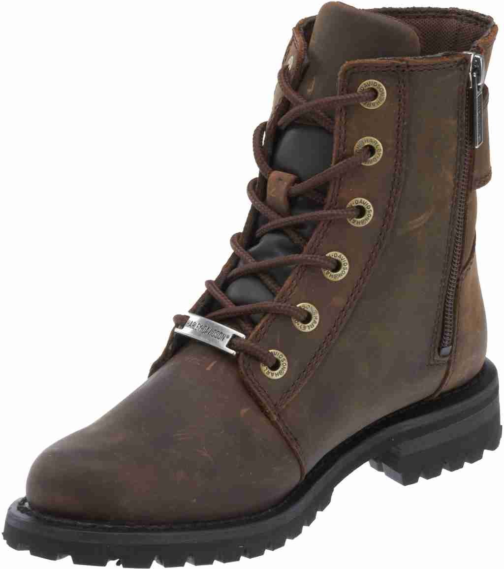 Harley-Davidson Footwear Women's Stylewood Motorcycle Boot, Brown, 5.5