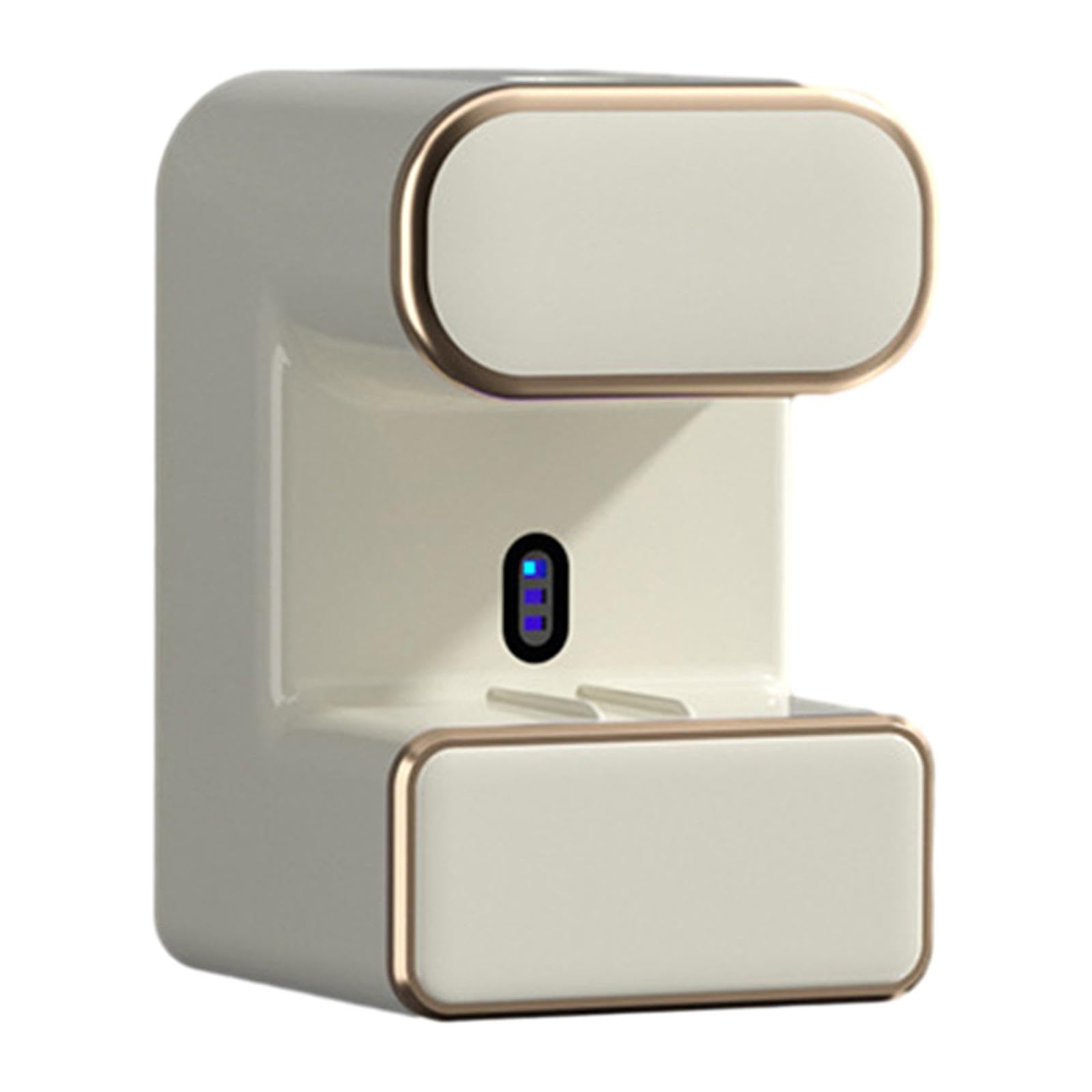 Dispensador Eléctrico de Pasta de Dientes, de Pared, Organizador de Pasta de Dientes, Soporte para Pasta de Dientes Y Cepillo de Dientes, Accesorio de, Blanco con luz, Individual