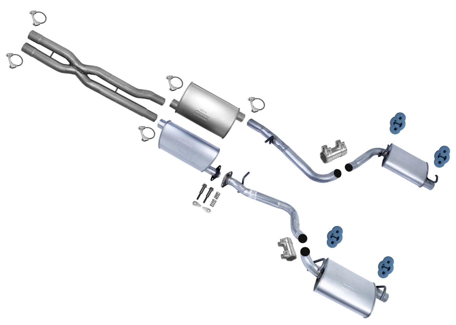 MAC Dual Muffler Exhaust System