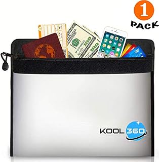 Fireproof 2192°F Water Resistant Bag for A4 Documents| 13.5”x9.5” Firesafe Envelope| Zipper plus