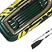 Intex Seahawk 3 Person Inflatable Boat Set with Aluminum Oars & Pump (2 Pack)