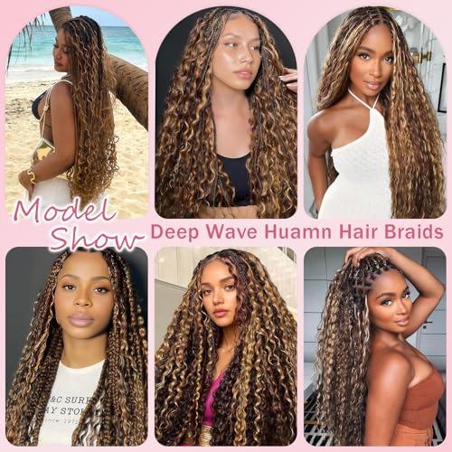 P4/27 Highlight Blonde Human Hair Extensions for Braids
