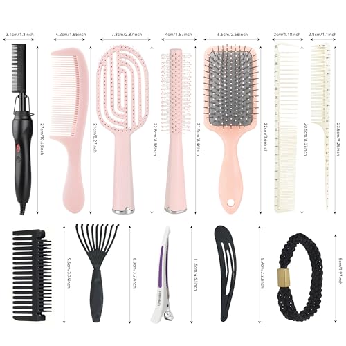 Kit de Cepillos y Peine Eléctrico para Cabello HOMFU miniatura 5