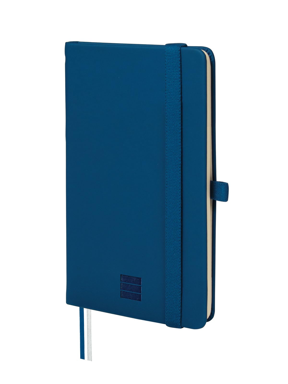 Finocam – Nexo Notebook Hard Cover Plain Navy Blue| Small Notebook with Micro-Perforated Pages | Pocket and Pen Holder | 72 Pages, Ideal for Writing and Drawing — image 1