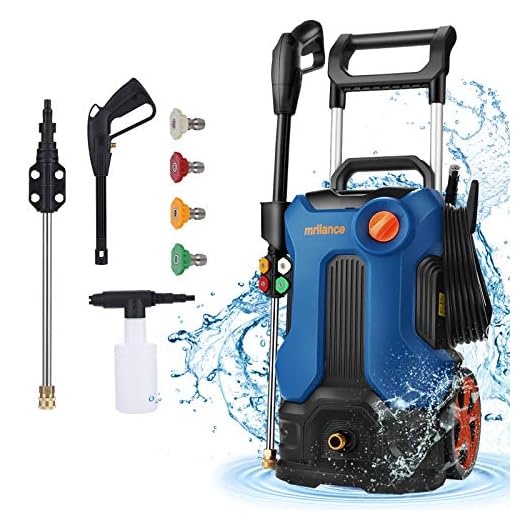 mrliance Pressure Washer, 3800PSI Electric Pressure Washer 5-in-1 2.8GPM, 2000W High Power Washer Machine for Home Car Boat RV Driveway Deck(Blue)