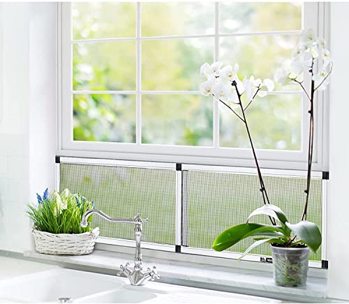 Yoochee Expandable Window Screen, 2 Pack Adjustable Window Screen (10" H X 14" - 26.5" W) - Small Replacement Window Screens With Frame, Durable Replacement Screen For Window #TOP5