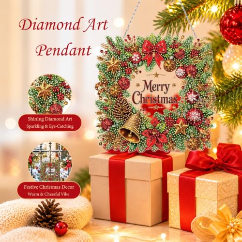 Kit peinture diamant de Noël Lebartm double face étincelant pour adultes - 2