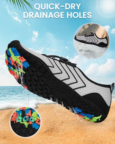 Image of Water Shoes for Women Men Quick-Dry Barefoot Shoes Breathable Aqua Socks for Swim Beach River Pool Lake Hiking Surfing Kayaking