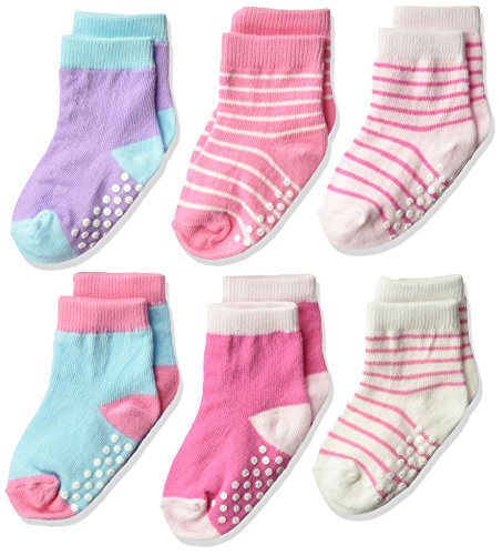 Jefferies Socks Non-skid Cotton Crew Socks 6 Pair Pack Sockshosiery