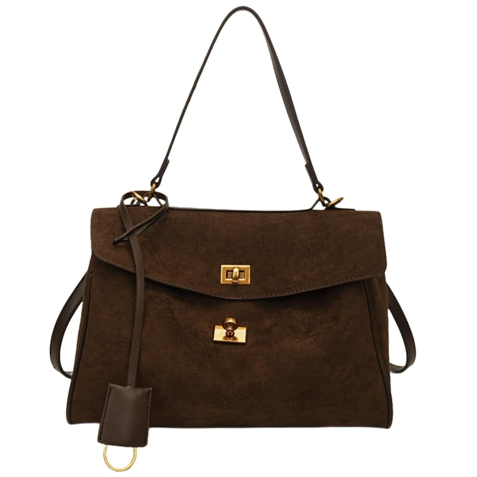 Damen‑Handtasche aus Wildleder, großer Tote‑Shopper für den Alltag