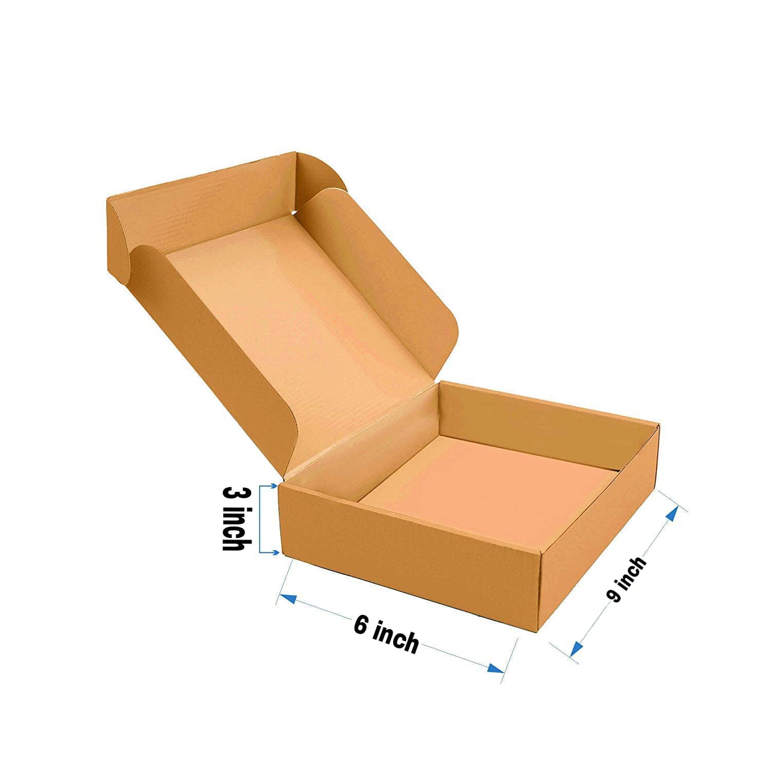 K K Industrial Multipurpose Brown Cardboard Box for Packing, Packing Material, Self Locking Flat Corrugated Boxes 9 x 6 x 3 Inch Sturdy Boxes for Online Selling/E-commerce Shipping (Pack of 100) (B0B3QQPR83) Amazon Price History, Amazon Price Tracker