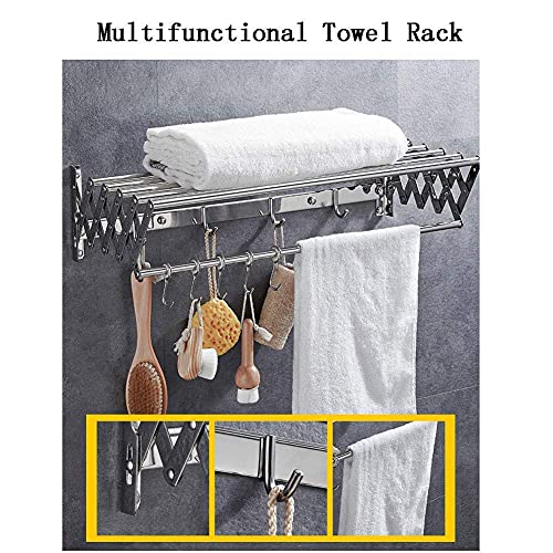 Support serviette mural pliable pour optimiser l'espace de votre salle de bain