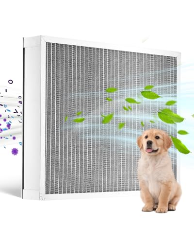 Filtre à Air Électrostatique VEVOR 492x619x91 mm en Aluminium Lavable MERV 8