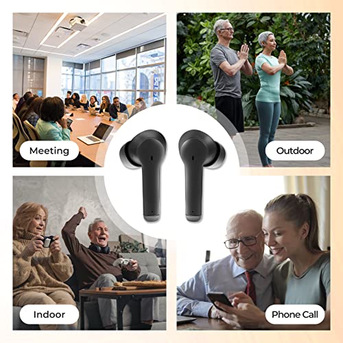 Maihear 2 In 1 Bluetooth Tws Rechargeable Otc Hearing Aids For Seniors Adults, Sound Amplifiers Device For Feedback Reduction Noise Cancelling 1 Pair #TOP5