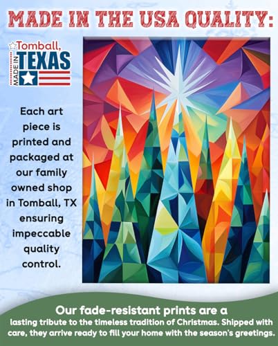 Modern-Christmas-Trees-Triangles-Shapes-Abstract-Painting-Art-Retro-and-Vintage-Christmas-Decorations-Christmas-Party-Decor-and-Gift-High-Quality-Canvas-20-x-24