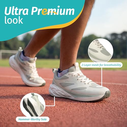 Image of YOHO Tempo Sports Shoes for Men | Stylish & Lightweight Sneaker for Man /Boys | Casual Shoe for Walking, Running, Gym & Everyday Use - 906