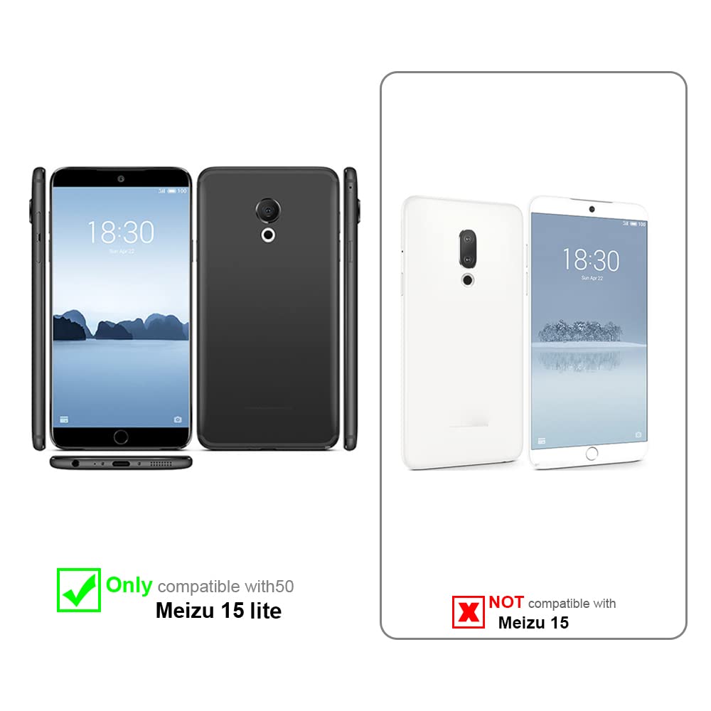 cadorabo Verre Trempé compatible avec MEIZU 15 LITE en HAUTE TRANSPARENT - Verre de protection d'écran trempé (Tempered) en dureté 9H avec 3D touch
