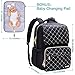 Bamomby Diaper Bag, Diaper Bag Backpack for Baby Boys Girls, Multifunction Large Rucksack Diaper Bags with Changing Pads, Waterproof Travel Back Pack Knapsack for Dad & Mom -Stylish Black
